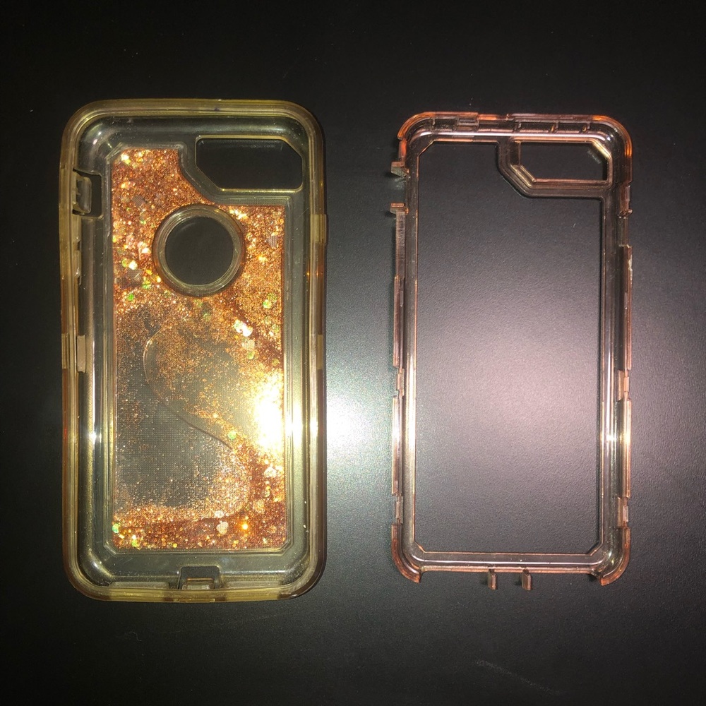 Rose Gold Protective Glitter iPhone 8 Plus Case